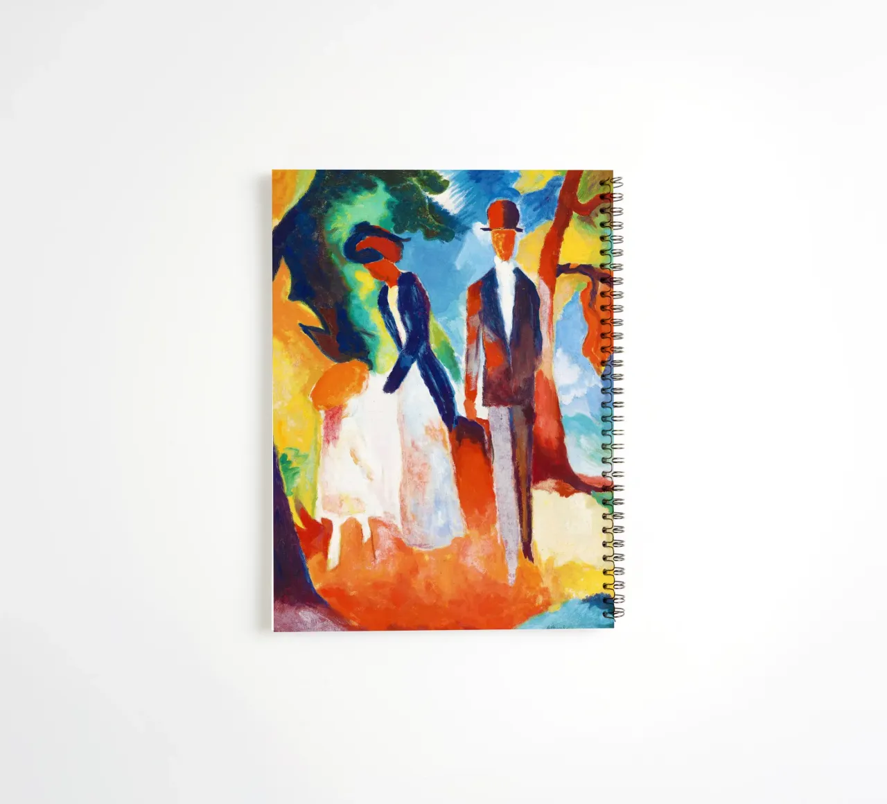 Menschen am Blauen See von August Macke Ringbuch von Venus Art