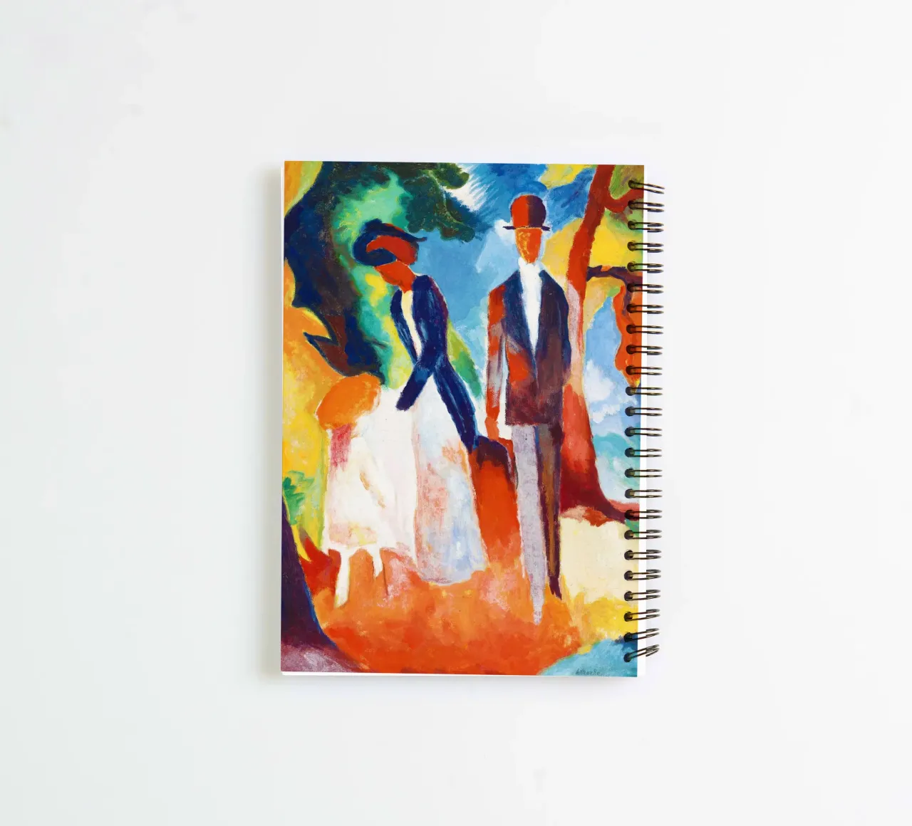 Menschen am Blauen See von August Macke Ringbuch von Venus Art