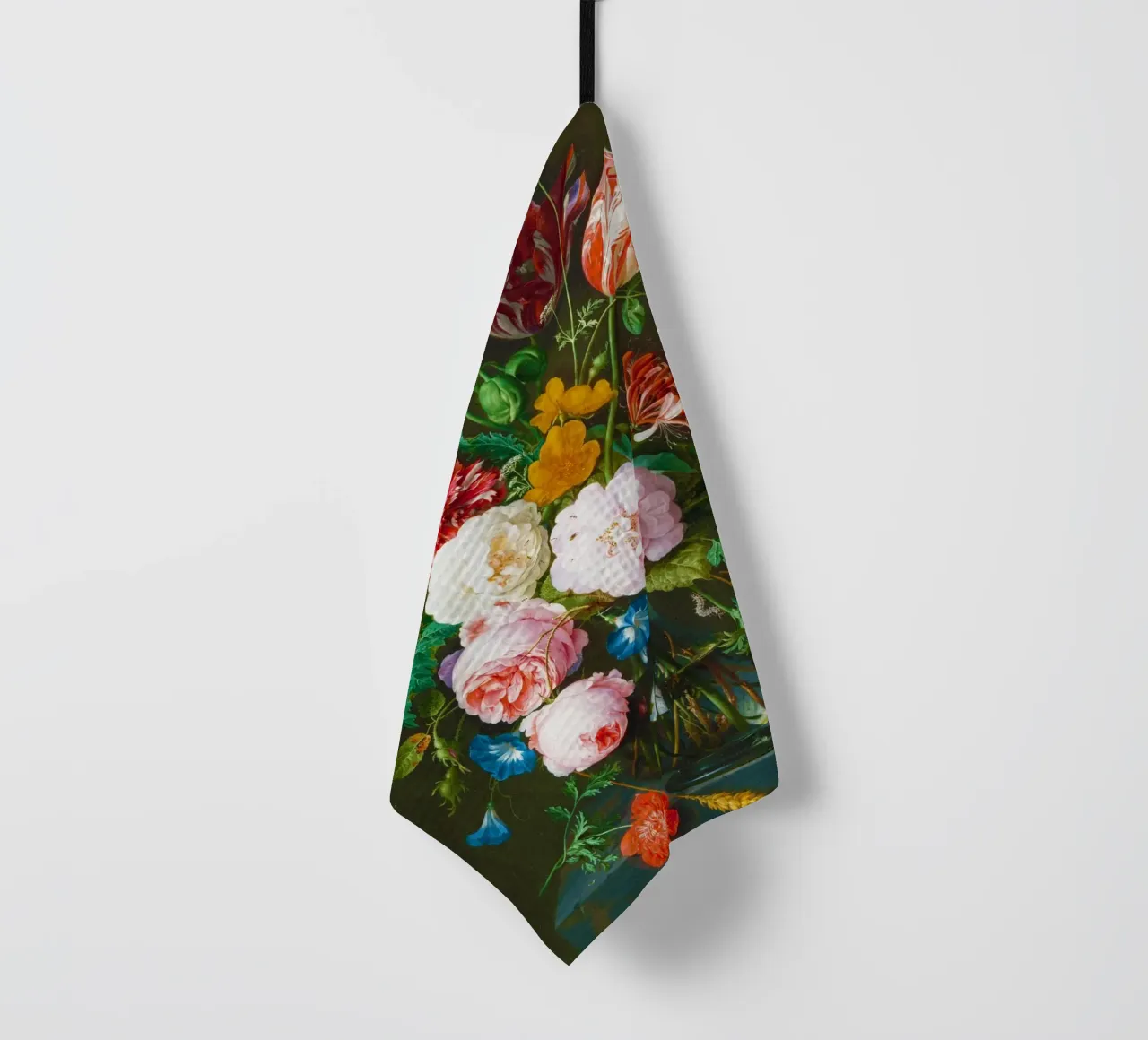 Nature morte avec fleurs dans un vase en verre par Jan Davidsz. de H torchon de Venus Art