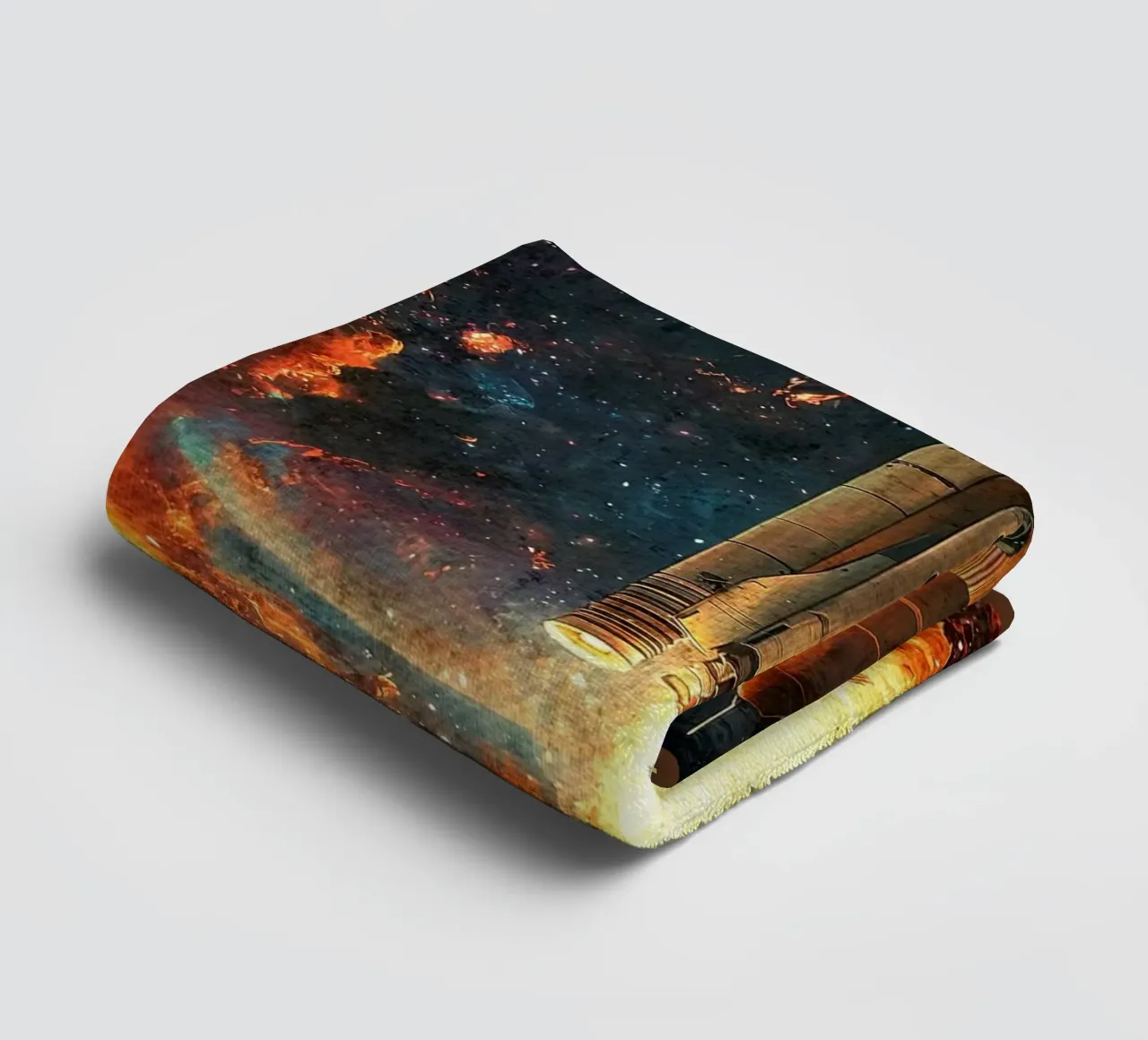 Lancement d'une fusée spatiale serviette de bain de David Müller