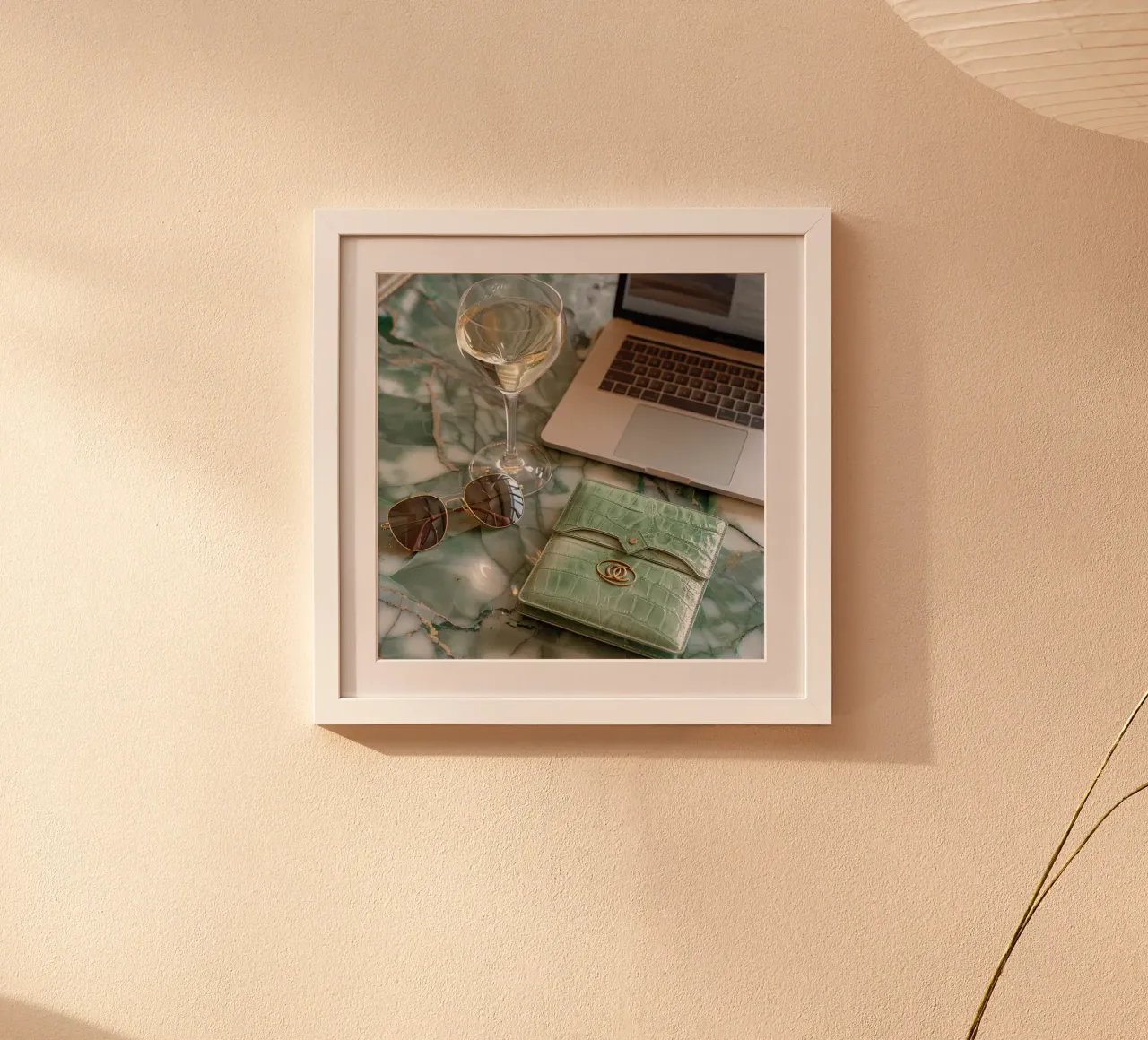 Marmo e menta poster con telaio in plastica da StillVibe Home