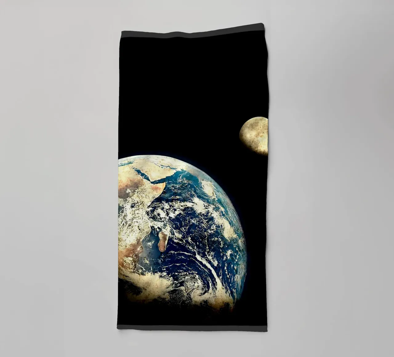 Vue de la Terre Lune serviette de bain de David Müller