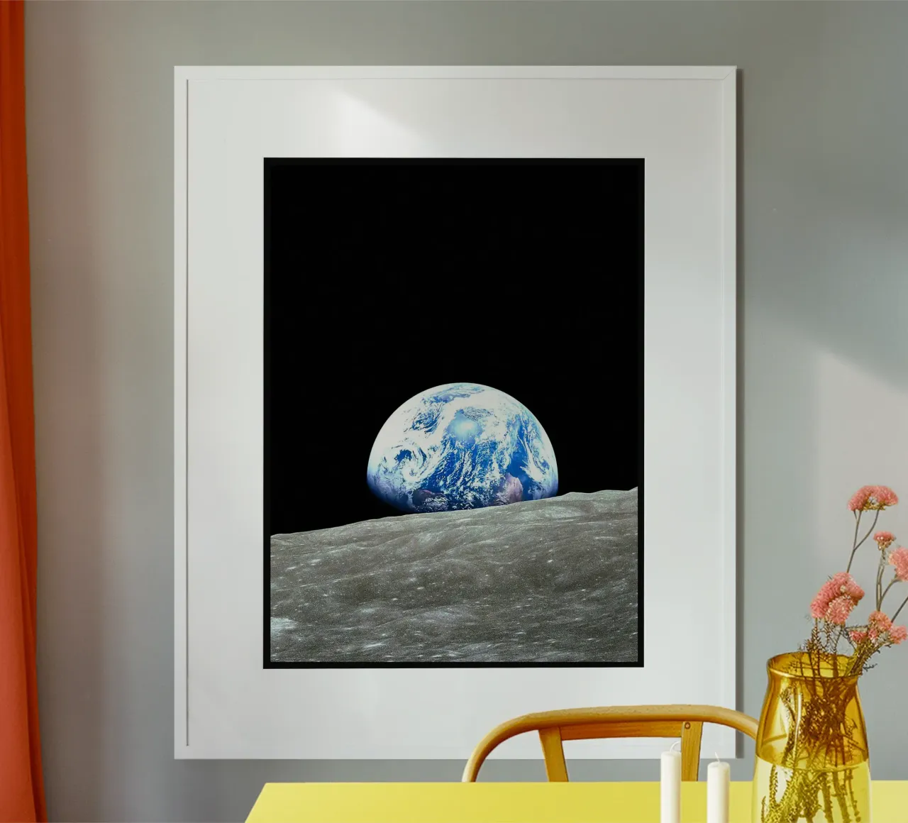 Terra poster con telaio in legno da David Müller