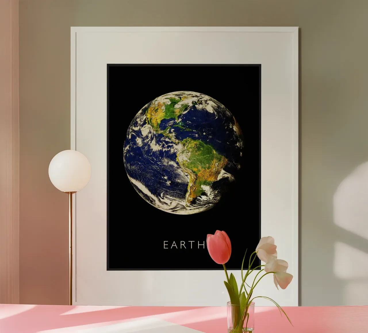Terra poster con telaio in legno da David Müller