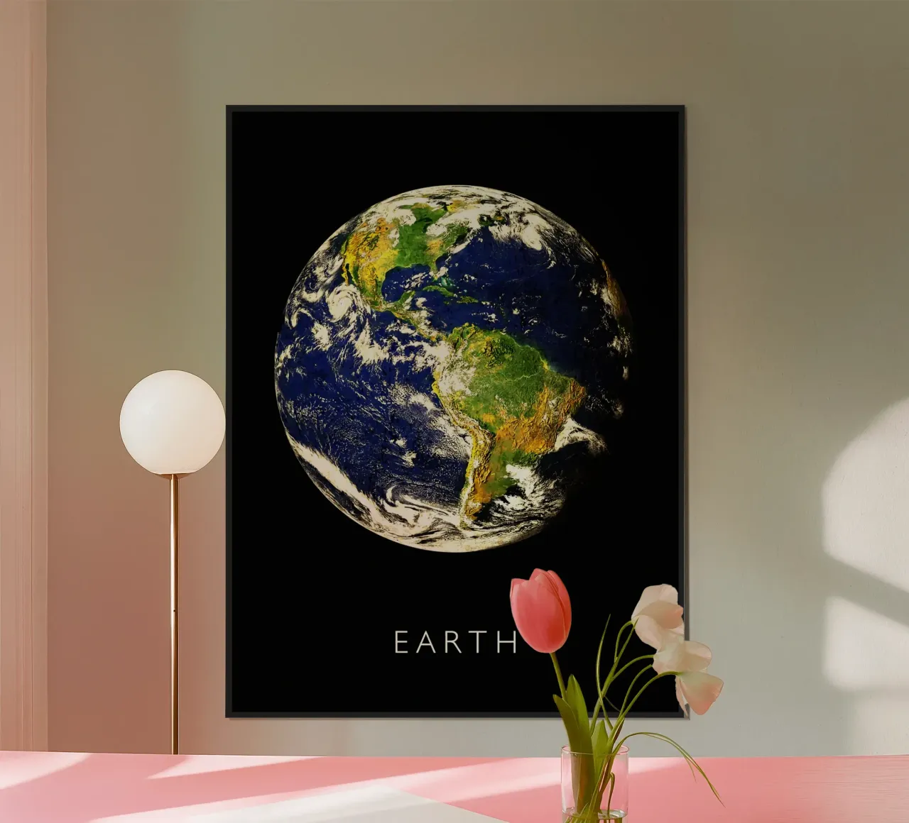 Terra poster con telaio in legno da David Müller