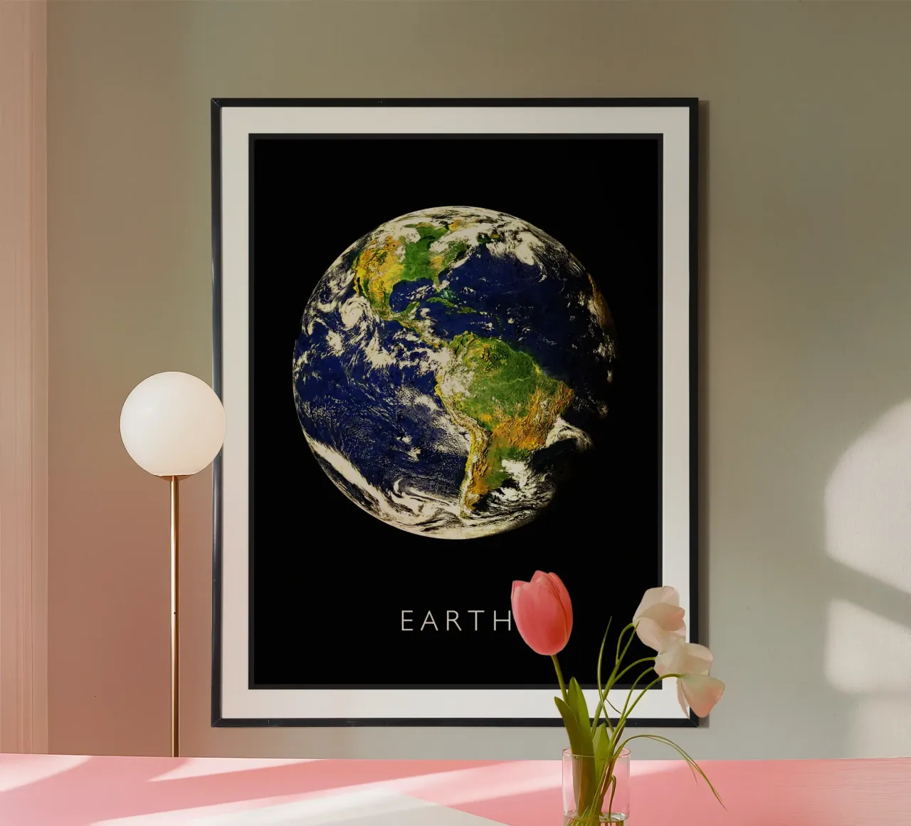 Terra poster con telaio in legno da David Müller