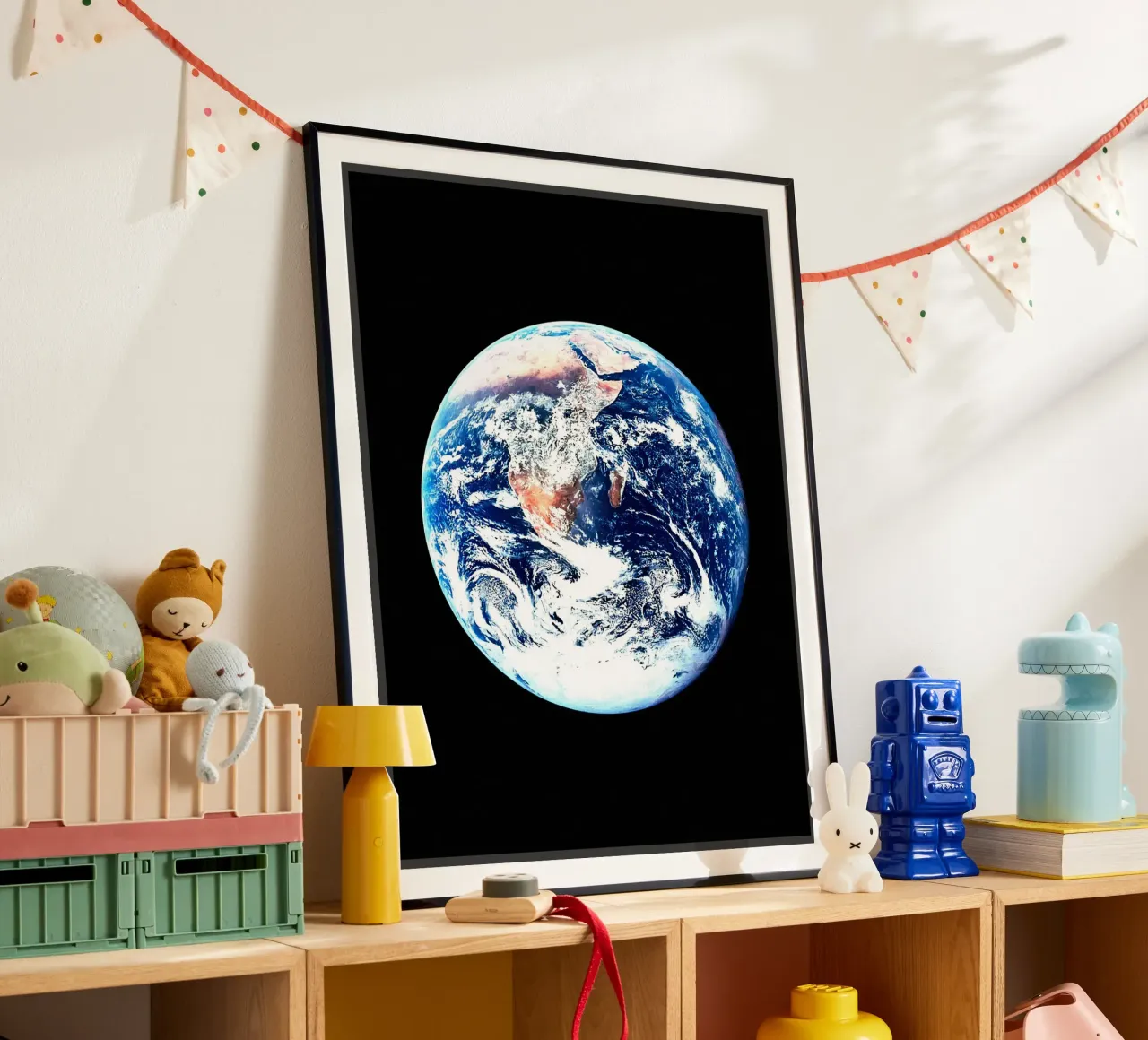 Terra poster con telaio in legno da David Müller