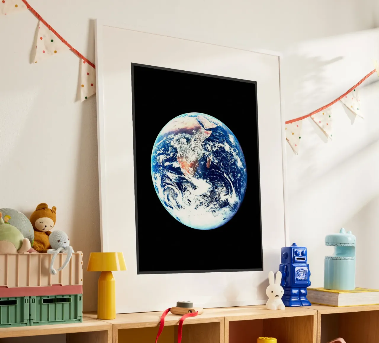 Terra poster con telaio in legno da David Müller