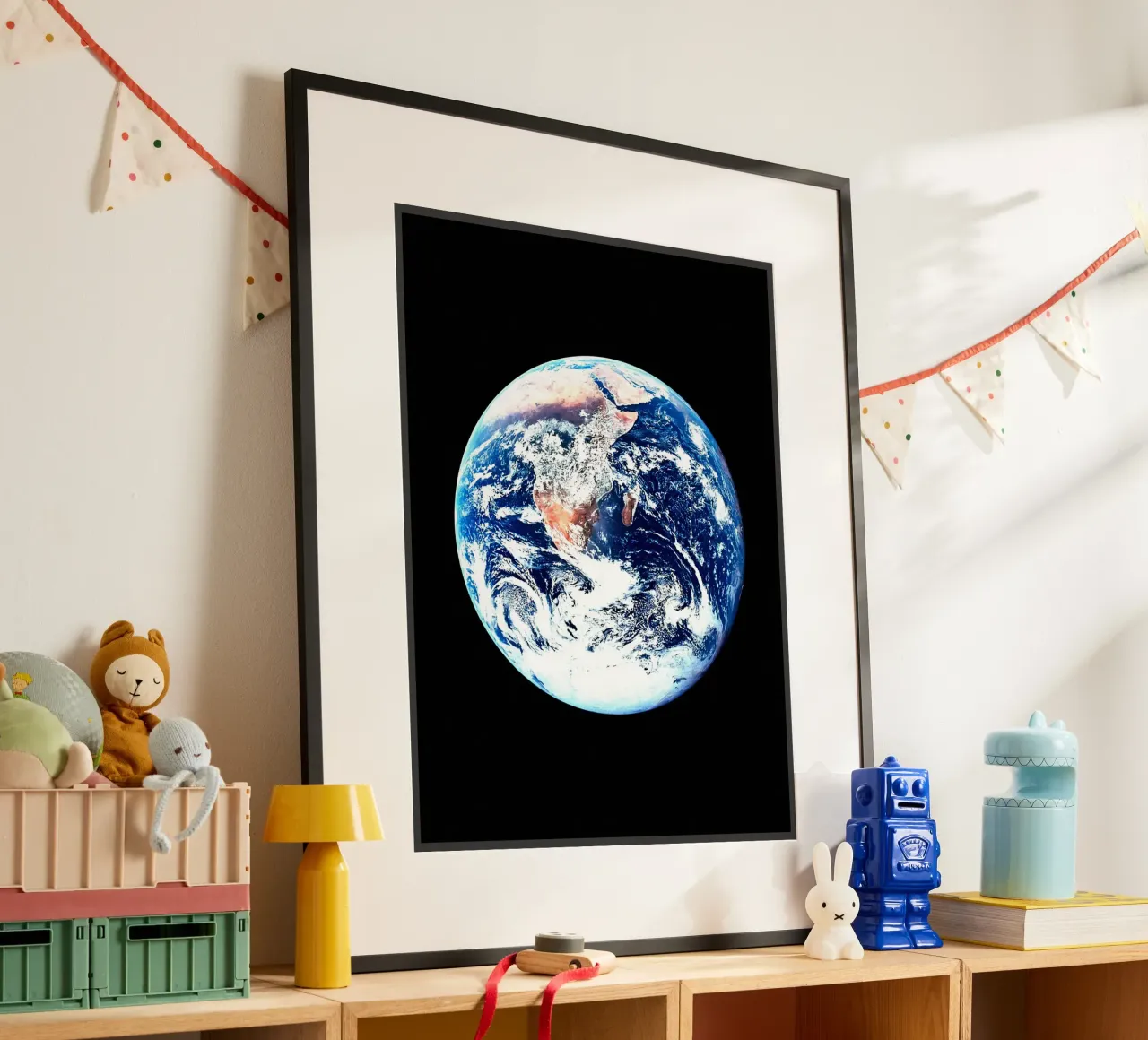Terra poster con telaio in legno da David Müller