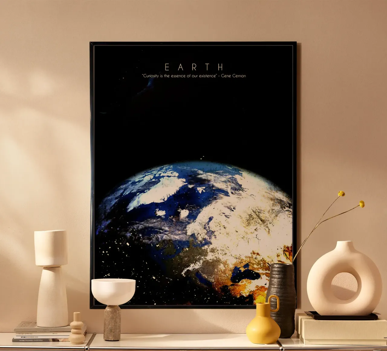 Terra poster con telaio in legno da David Müller