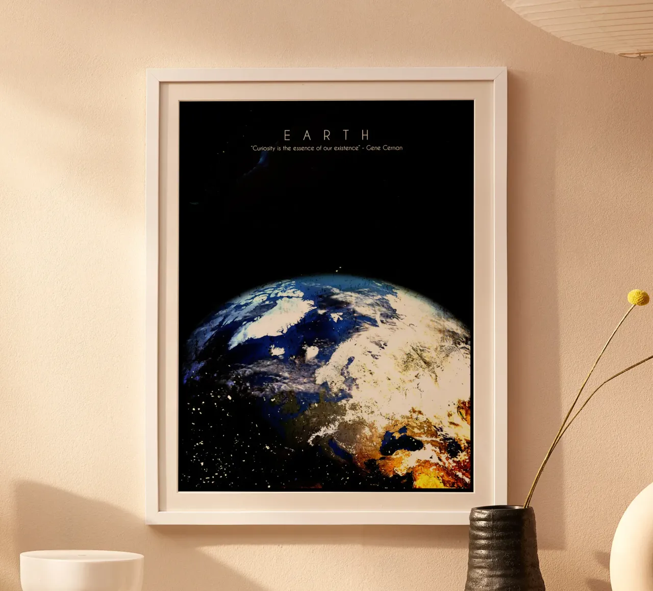 Terra poster con telaio in legno da David Müller
