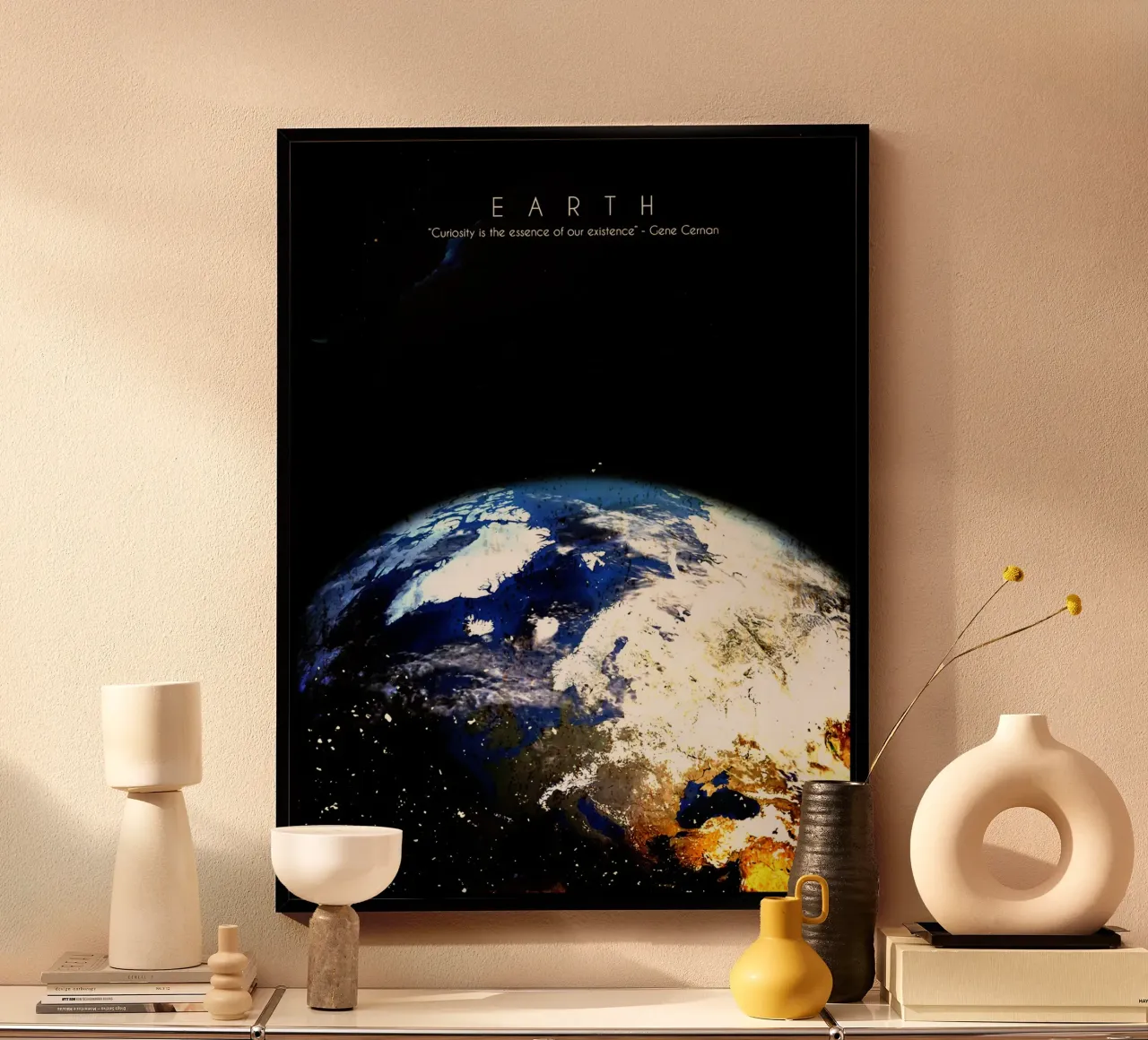Terra poster con telaio in legno da David Müller