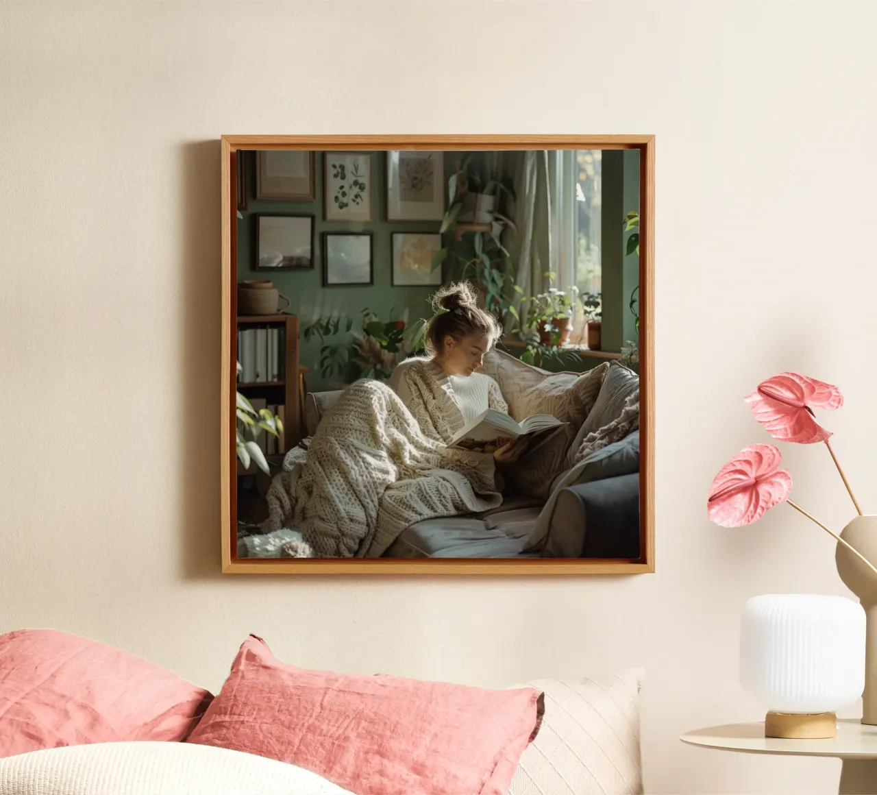Rustige middag canvas met Baklijst van StillVibe Home