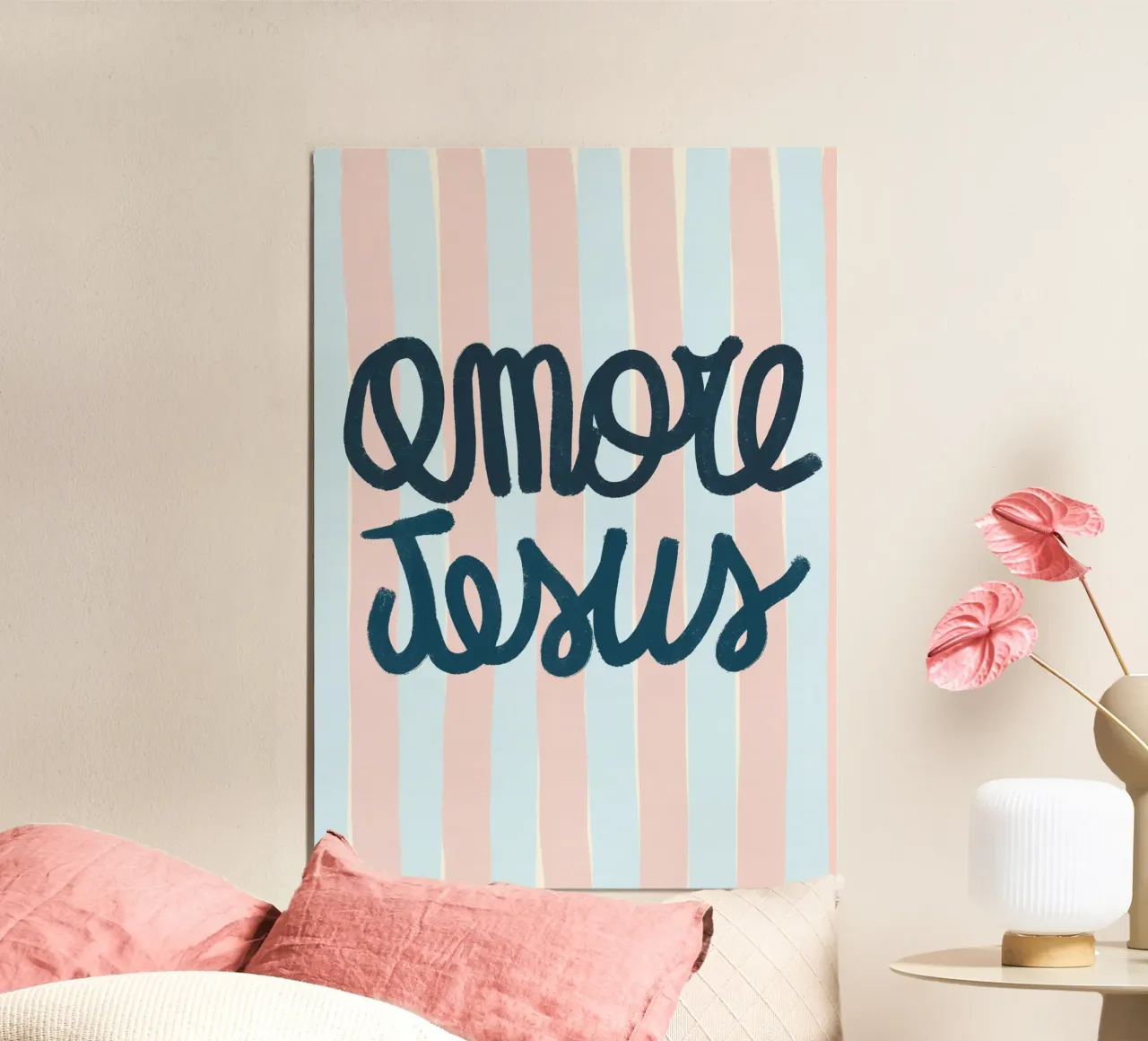 Amore Jesus - Poster tipografico cristiano retrò poster da vintagepod