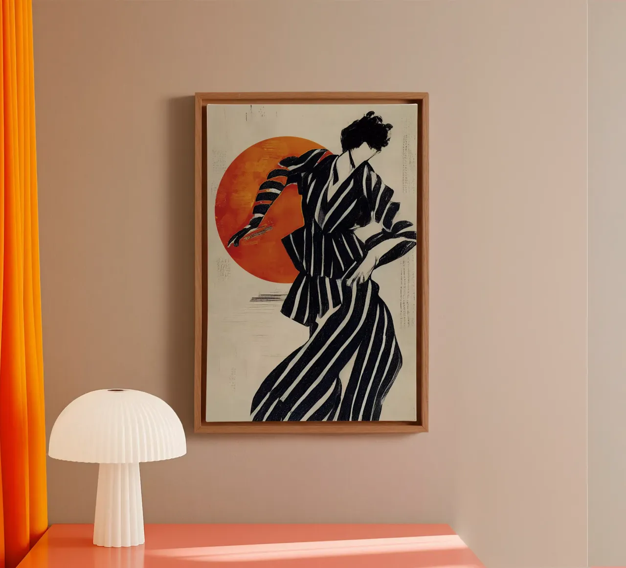 The Dancer canvas met Baklijst van treechild