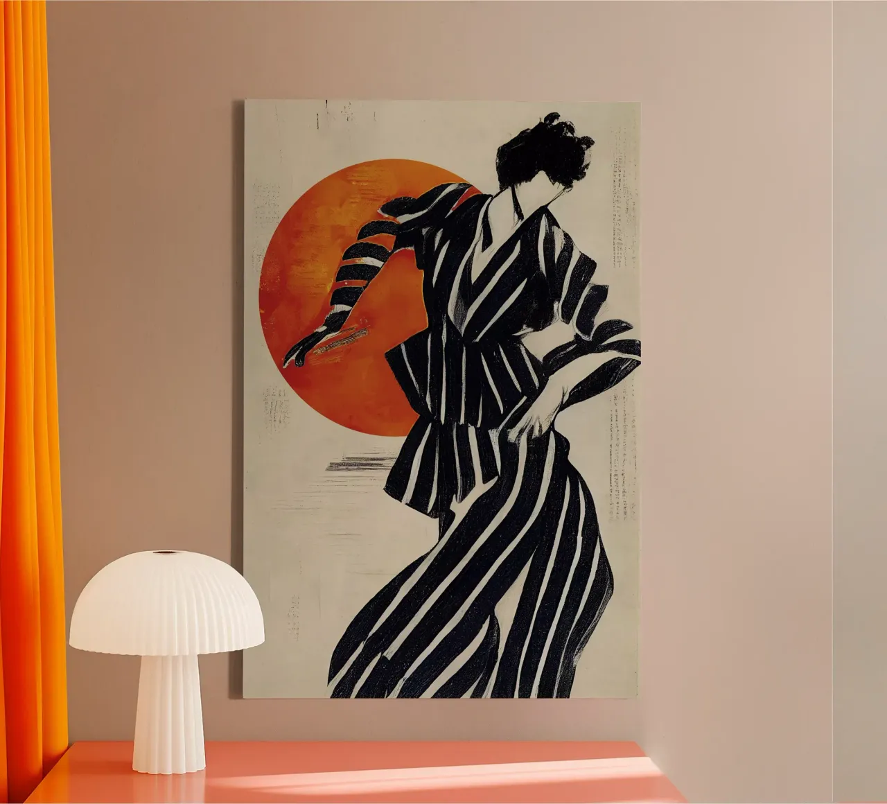The Dancer canvas met Baklijst van treechild