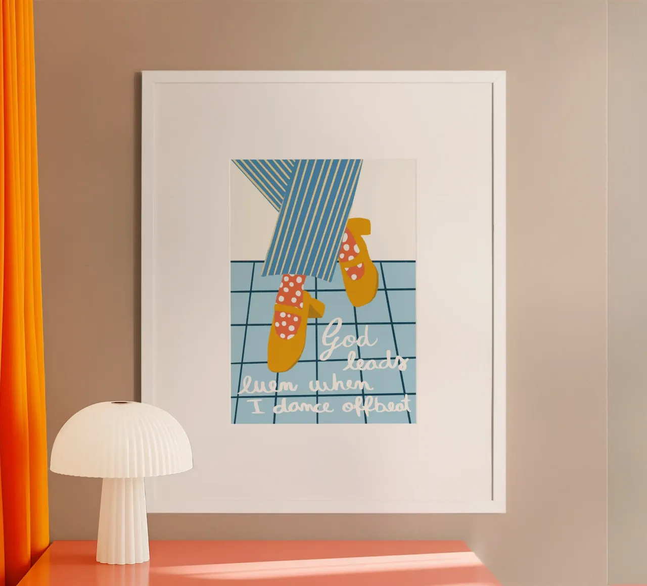 Dio guida anche quando danzo in modo strano - Stampa d'arte poster da vintagepod