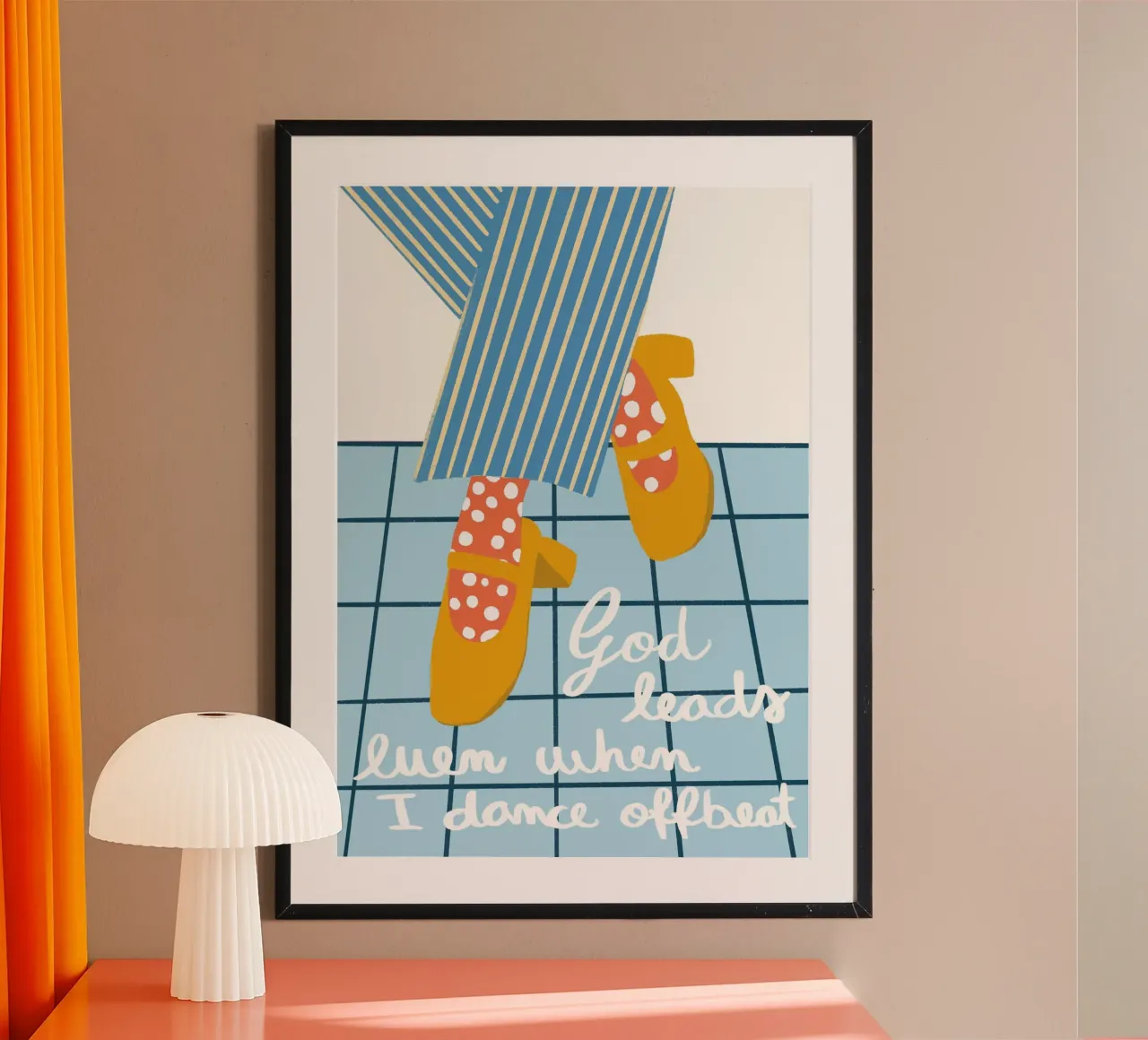 Dio guida anche quando danzo in modo strano - Stampa d'arte poster da vintagepod