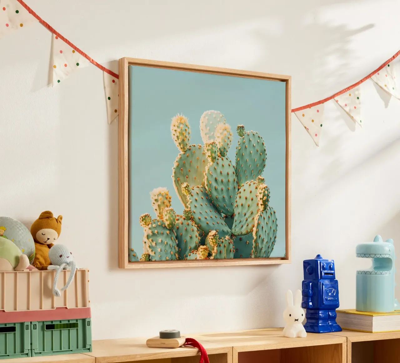Cactus di Skybound tela con Cornice a cassetta da StillVibe Home