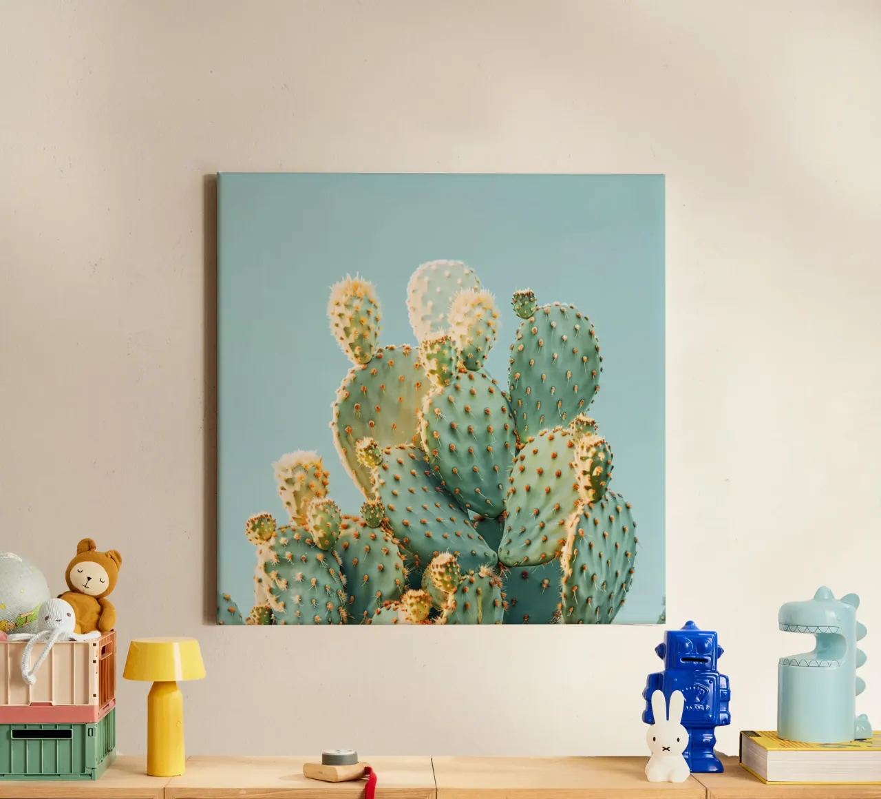 Cactus di Skybound tela con Cornice a cassetta da StillVibe Home