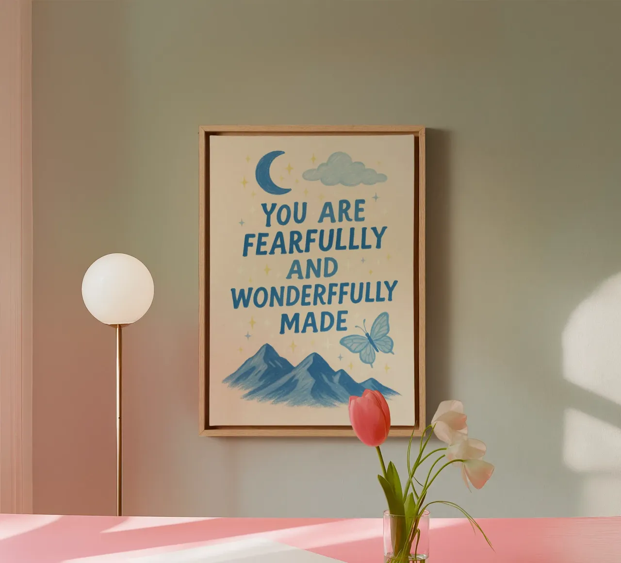 You Are Fearfully and Wonderfully Made - Art Print canvas by vintagepod