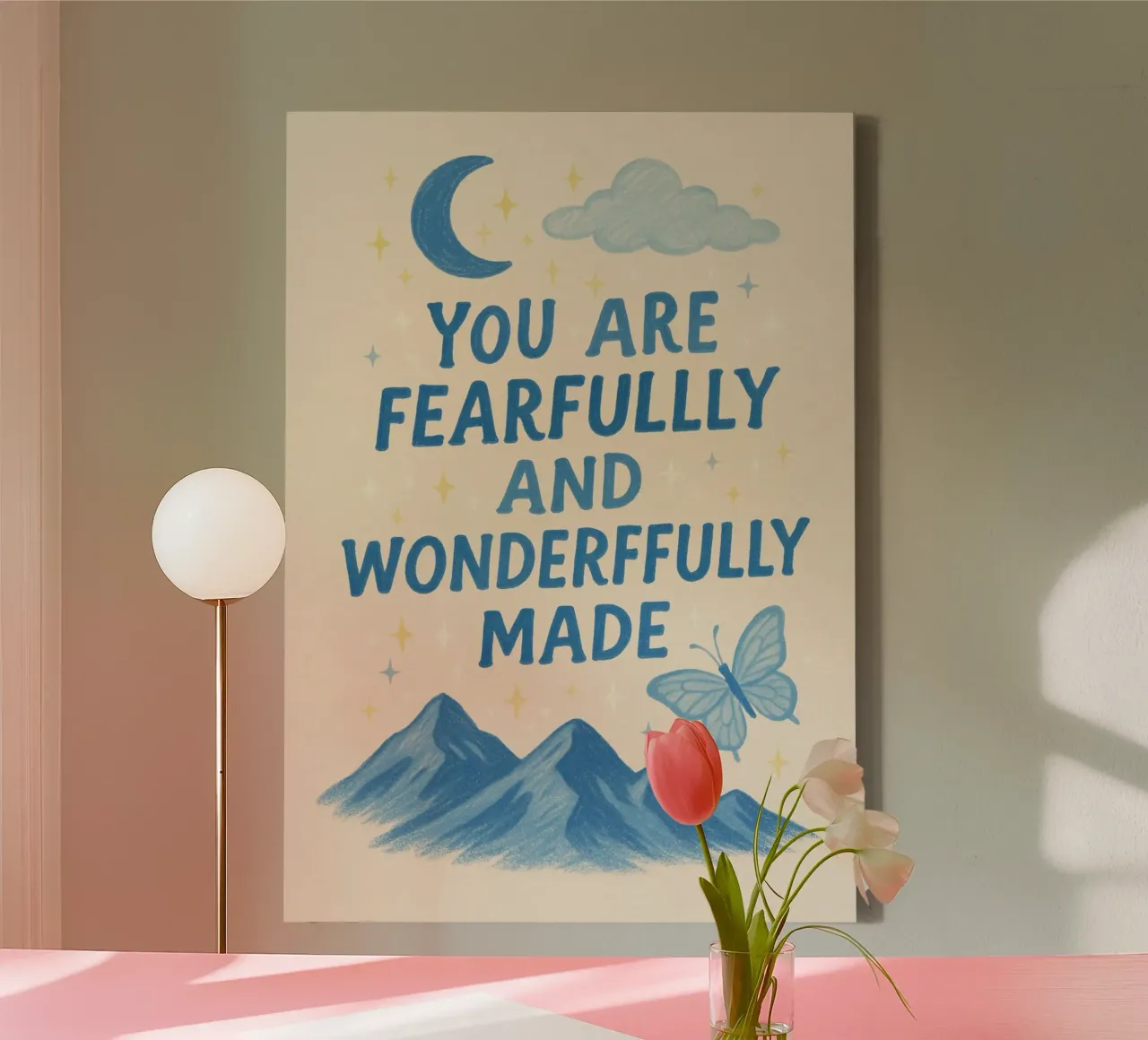 You Are Fearfully and Wonderfully Made - Art Print canvas by vintagepod