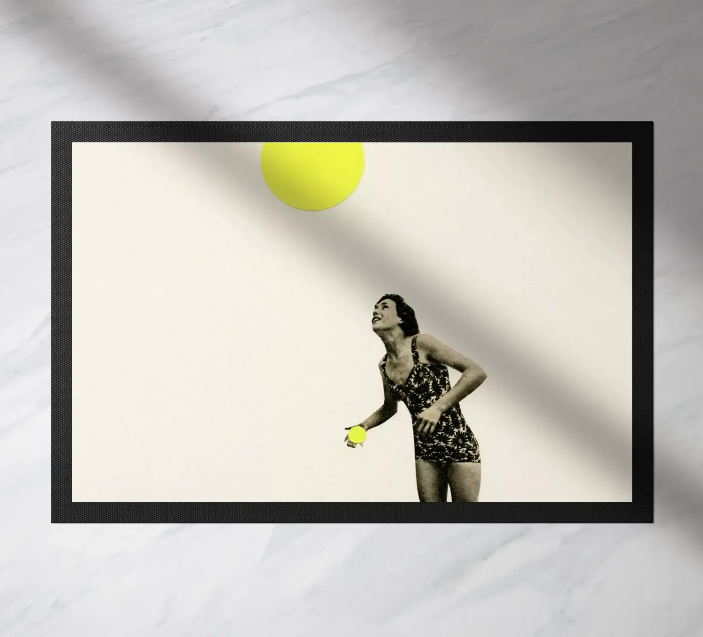 Beach Days doormat by Cassia Beck Collage