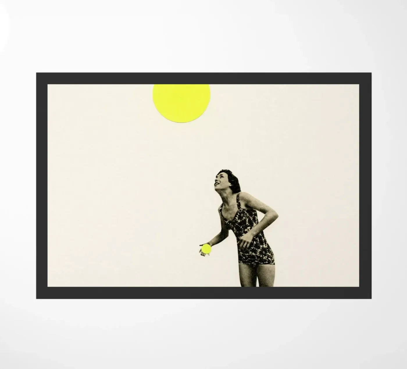 Beach Days doormat by Cassia Beck Collage