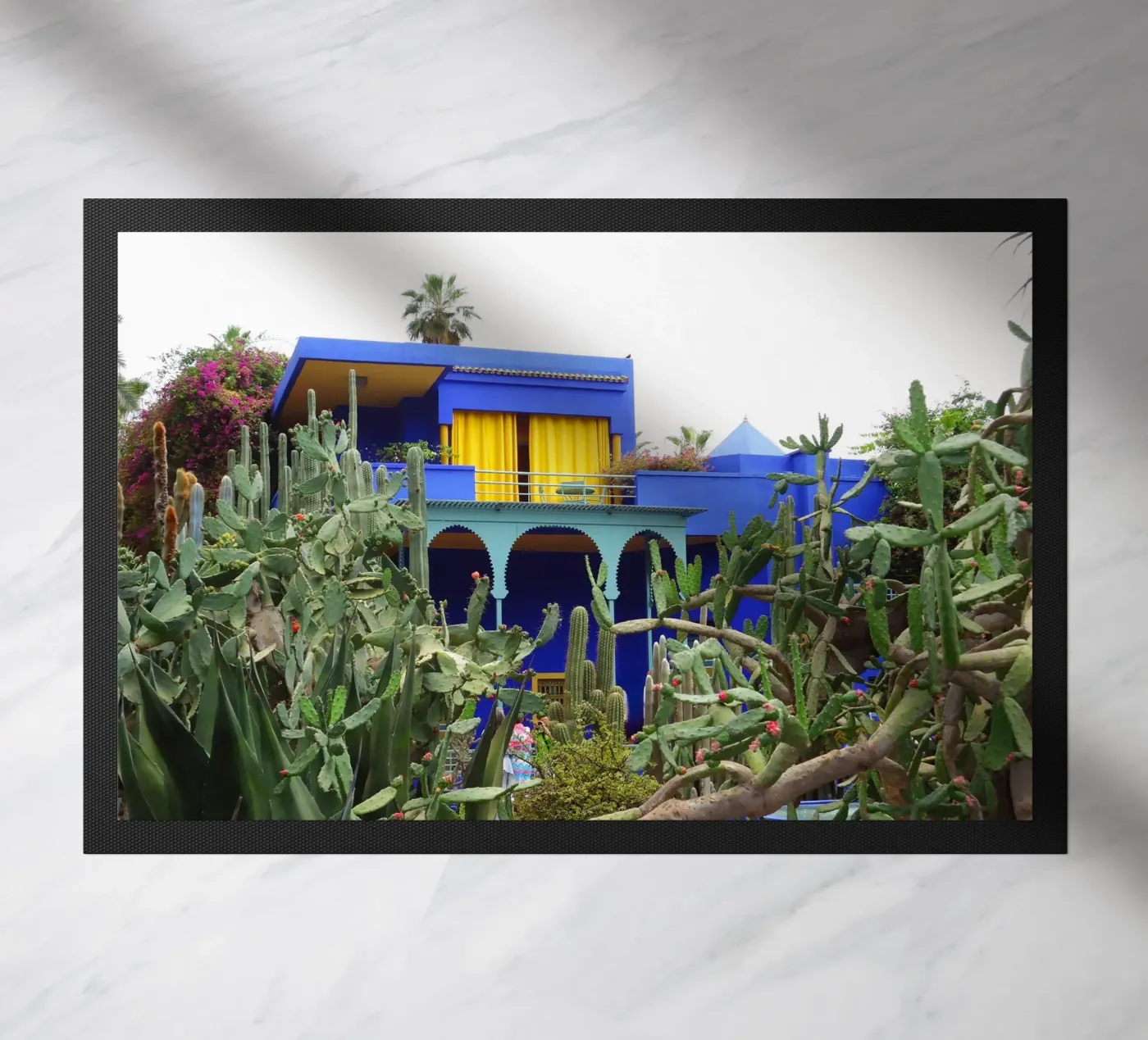 MarrakechBlue2 doormat by DragonFly