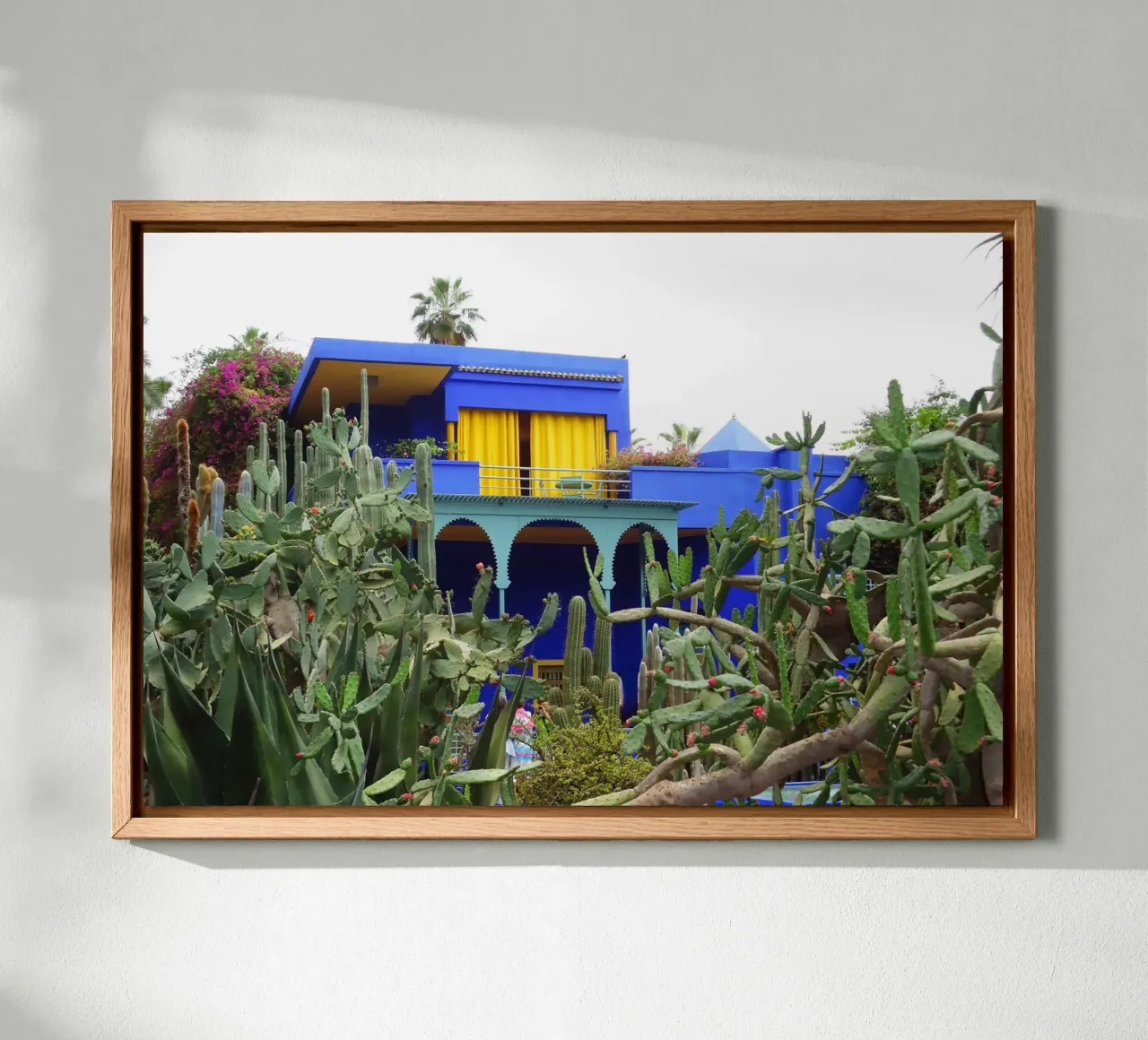 MarrakechBlue2 canvas with Floater frame by DragonFly