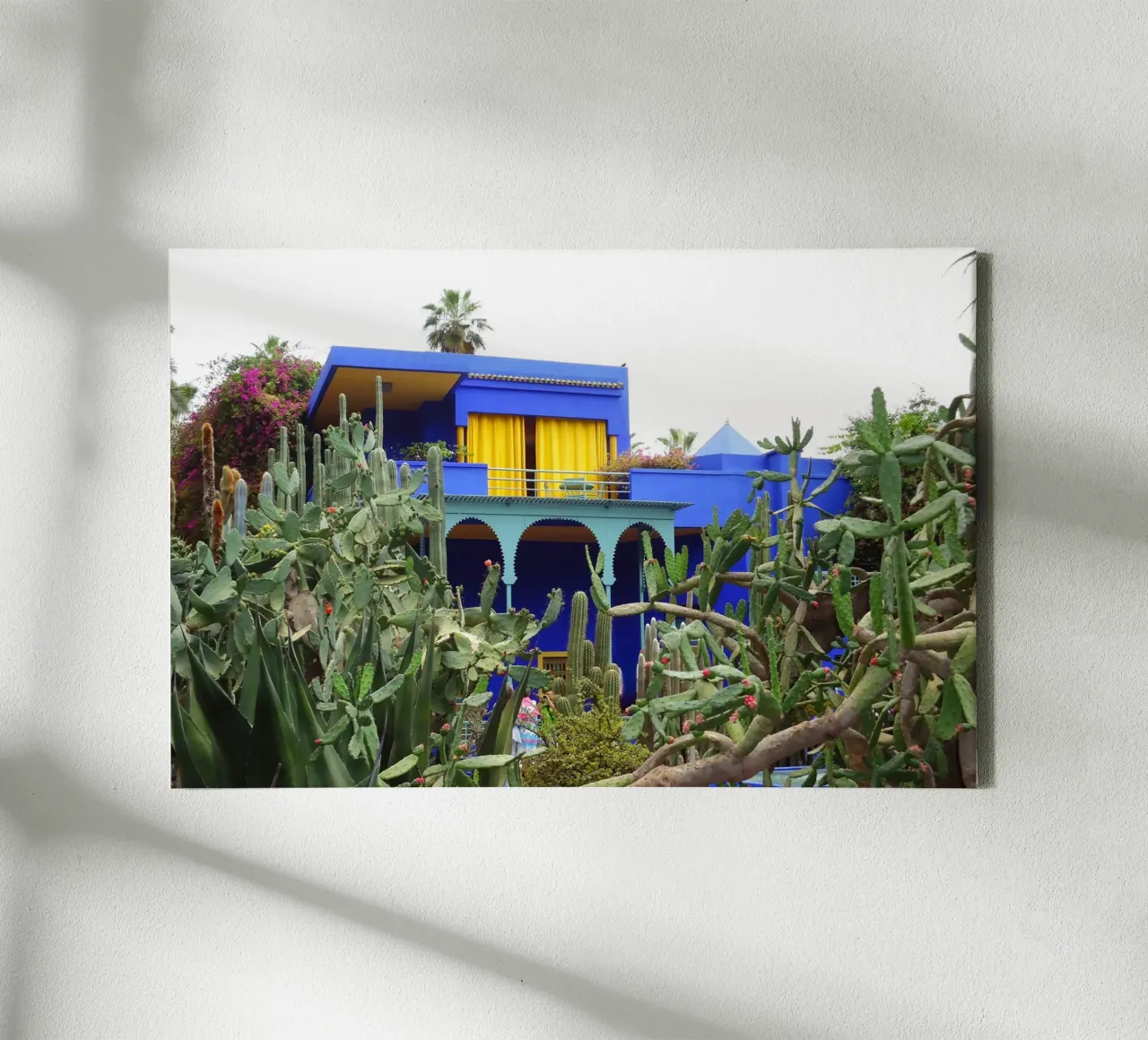 MarrakechBlue2 canvas with Floater frame by DragonFly