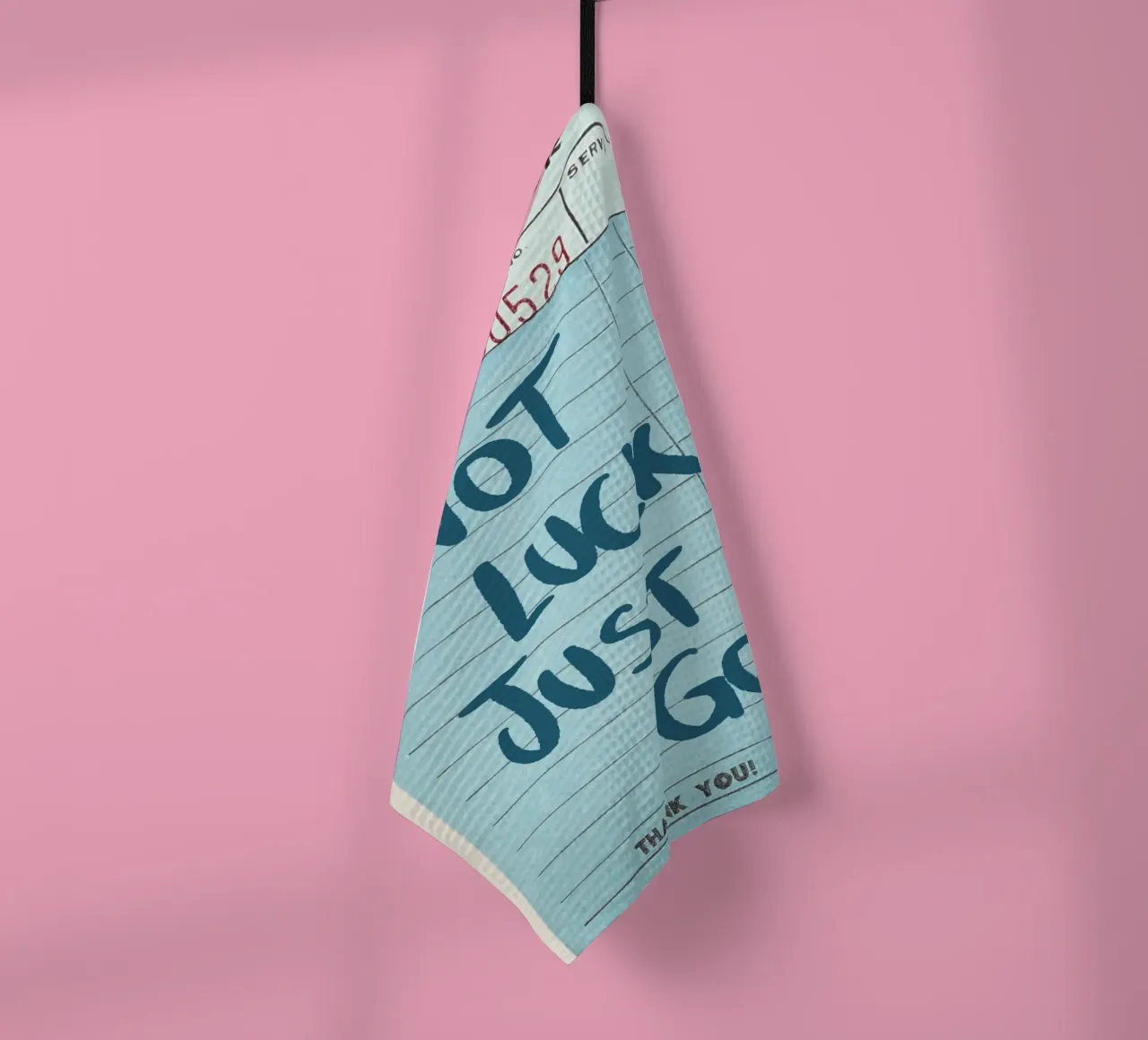 Pas de chance, juste Dieu - Guest Check Art Print torchon de vintagepod
