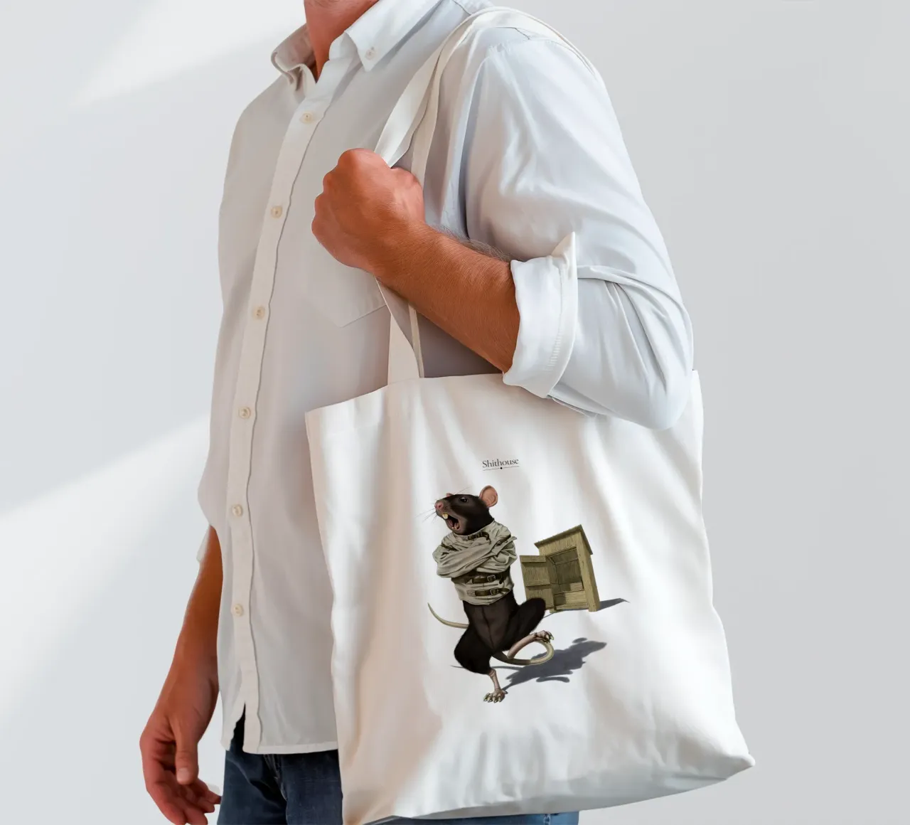 Shithouse (Titled) tote bag de Rob Art | Illustration