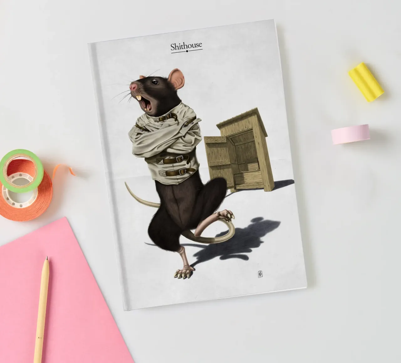 Shithouse (Titled) notebook by Rob Art | Illustration