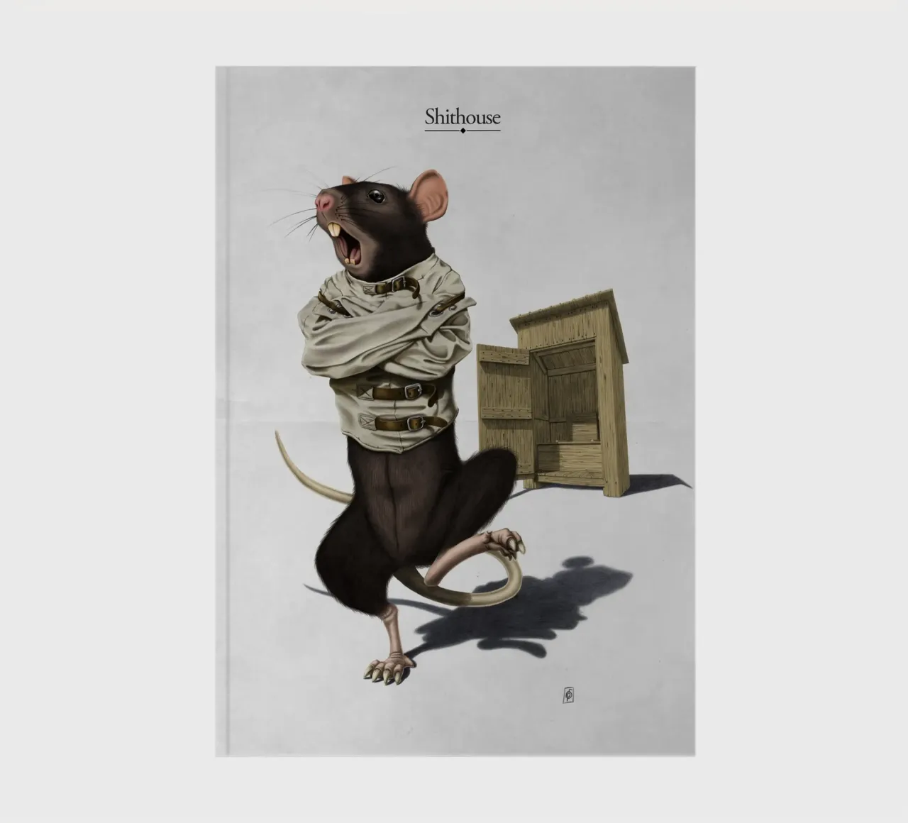 Shithouse (Titled) notebook by Rob Art | Illustration