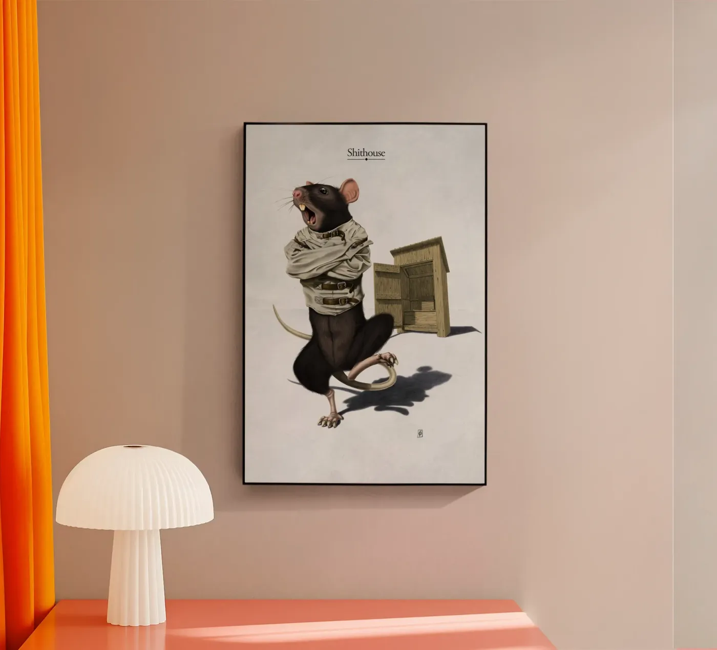 Shithouse (Titled) acryl van Rob Art | Illustration