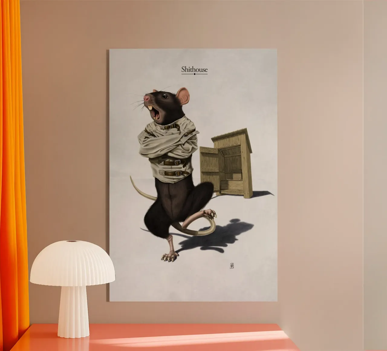 Shithouse (Titled) plexiglass da Rob Art | Illustration