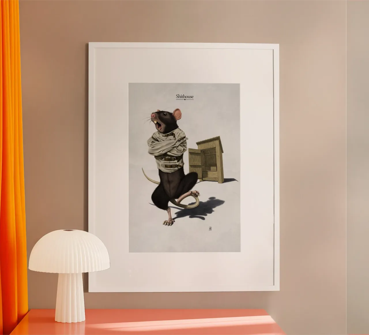 Shithouse (Titled) poster da Rob Art | Illustration