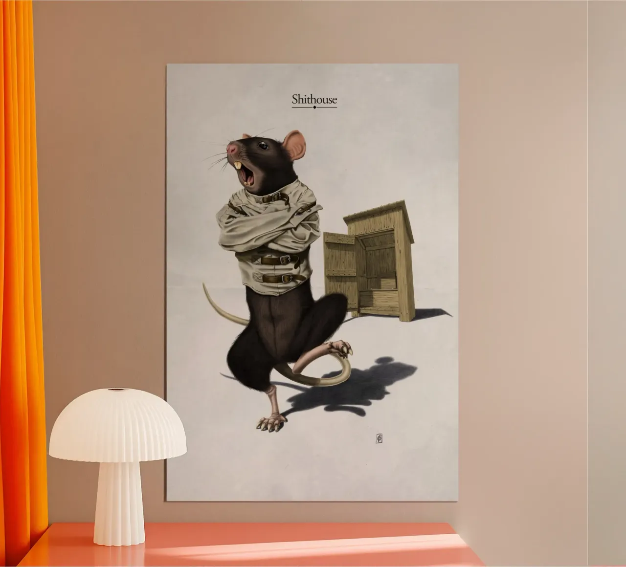 Shithouse (Titled) poster da Rob Art | Illustration