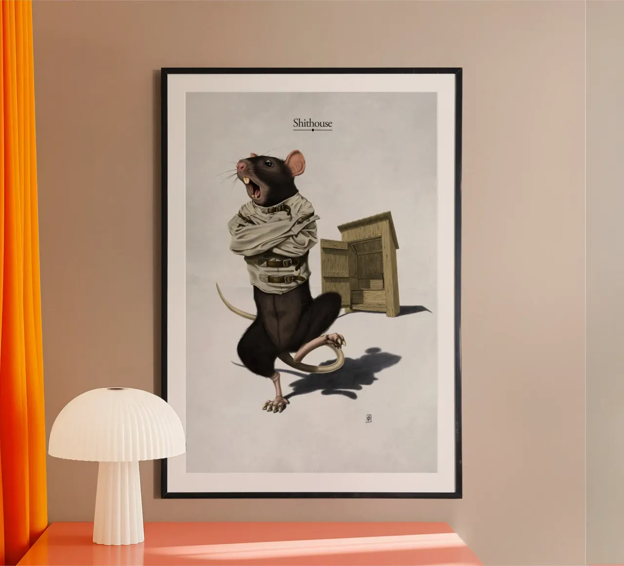 Shithouse (Titled) poster da Rob Art | Illustration