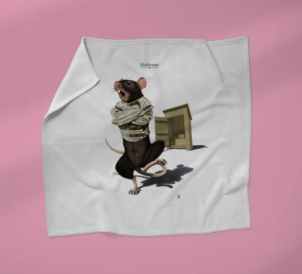 Shithouse (Titled) coperta in pile da Rob Art | Illustration