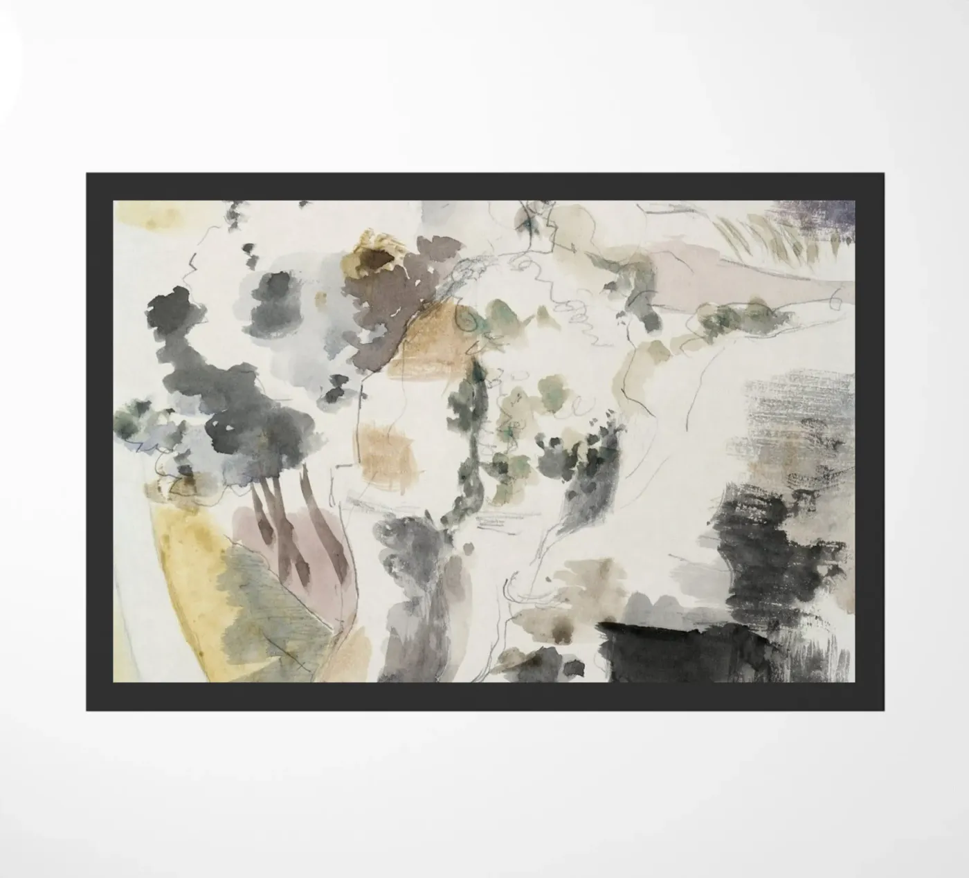 Cliffs abstract Fußmatte von vintageshop