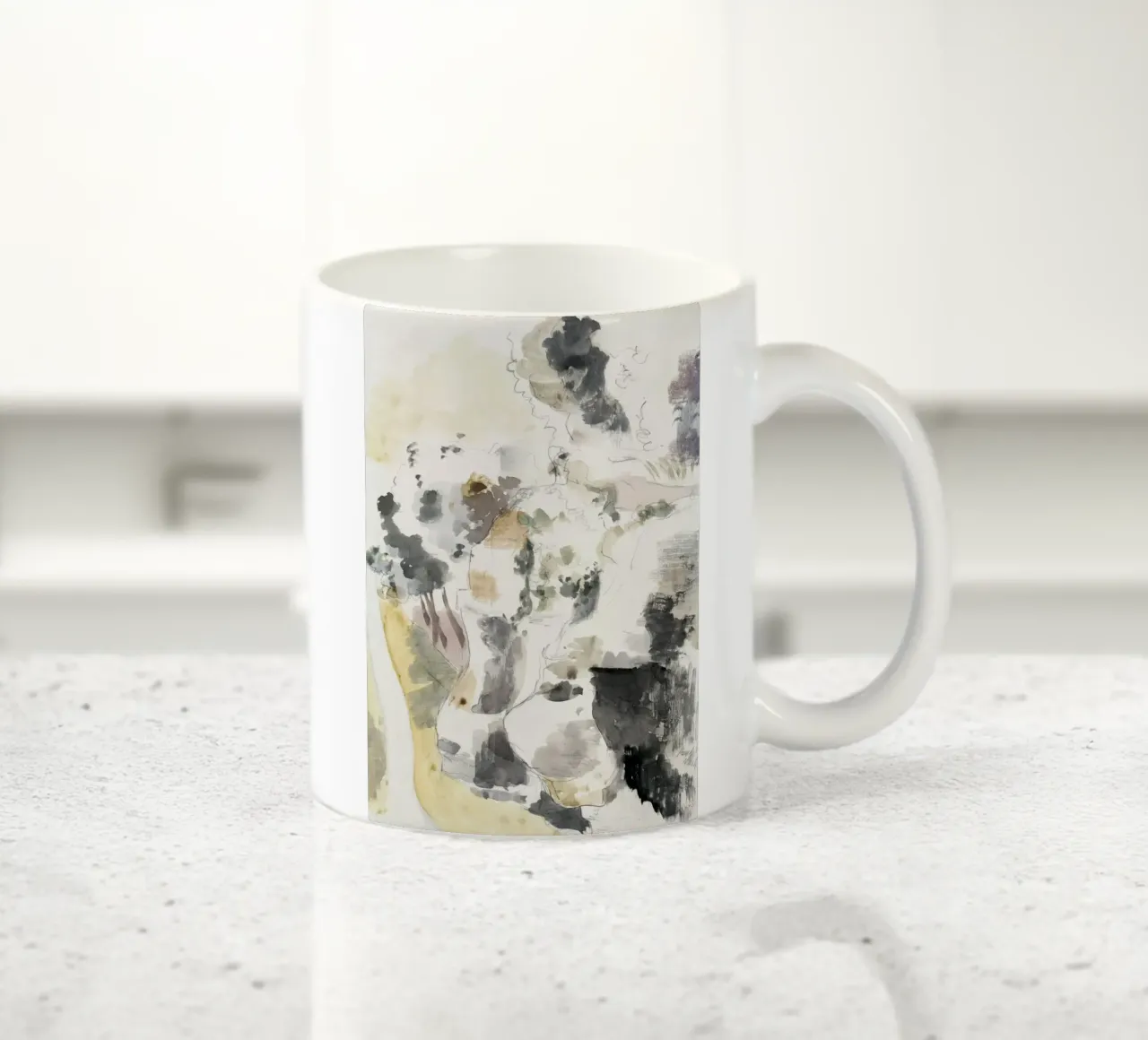 Cliffs abstract tazza in ceramica da vintageshop