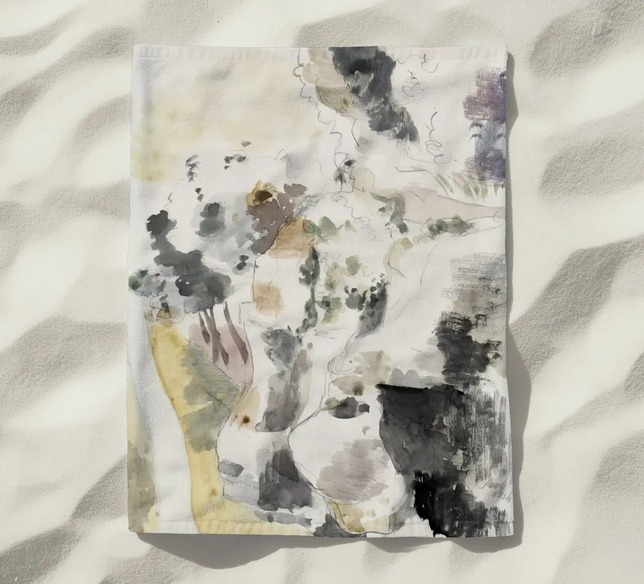 Cliffs abstract telo mare da vintageshop