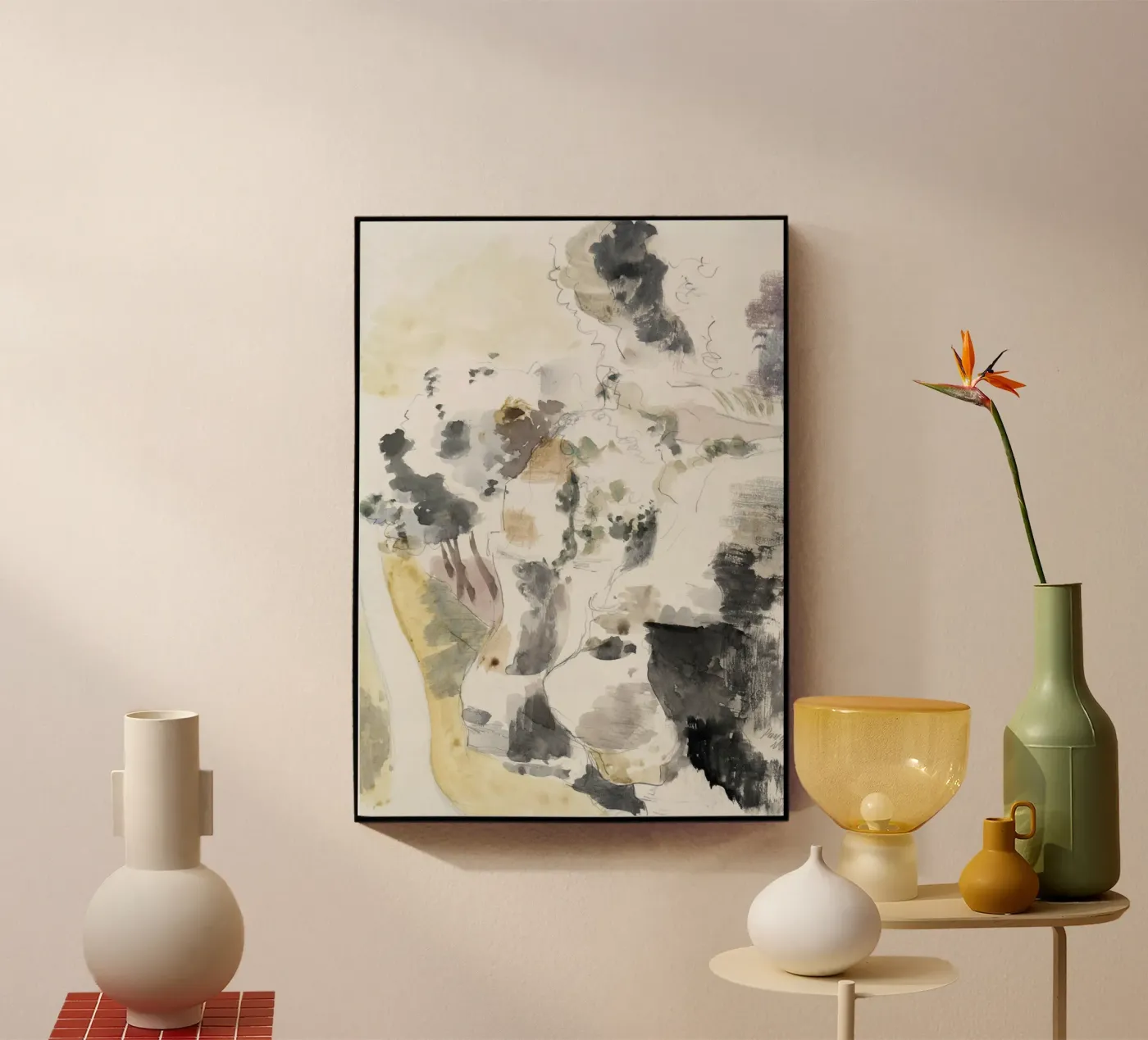 Cliffs abstract acrylic glass by vintageshop