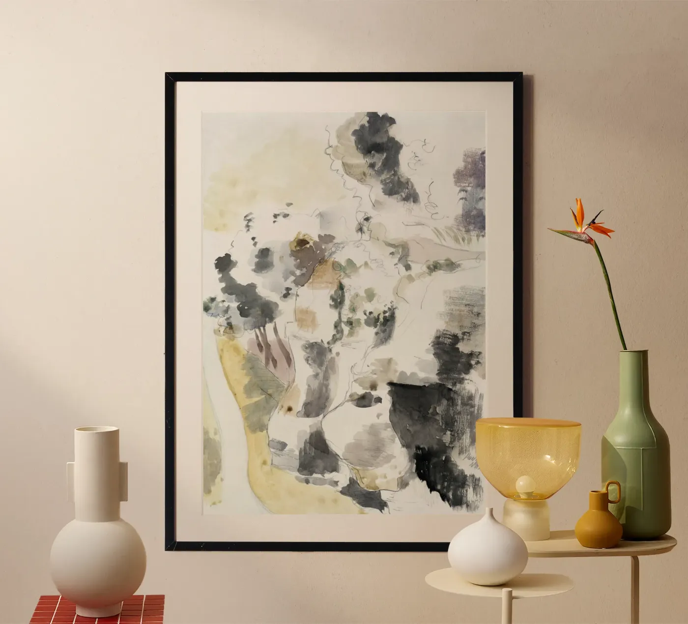 Cliffs abstract poster da vintageshop