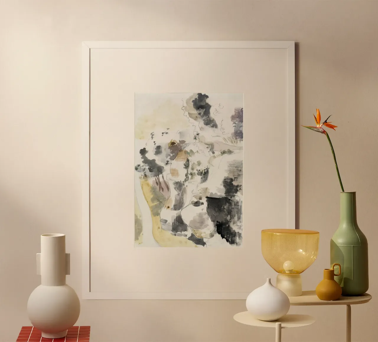 Cliffs abstract poster by vintageshop