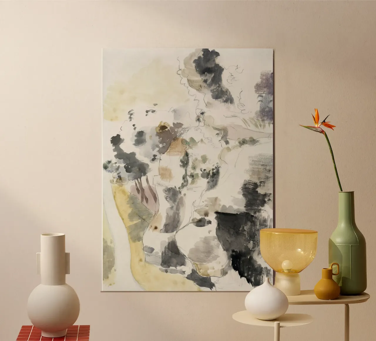 Cliffs abstract poster by vintageshop