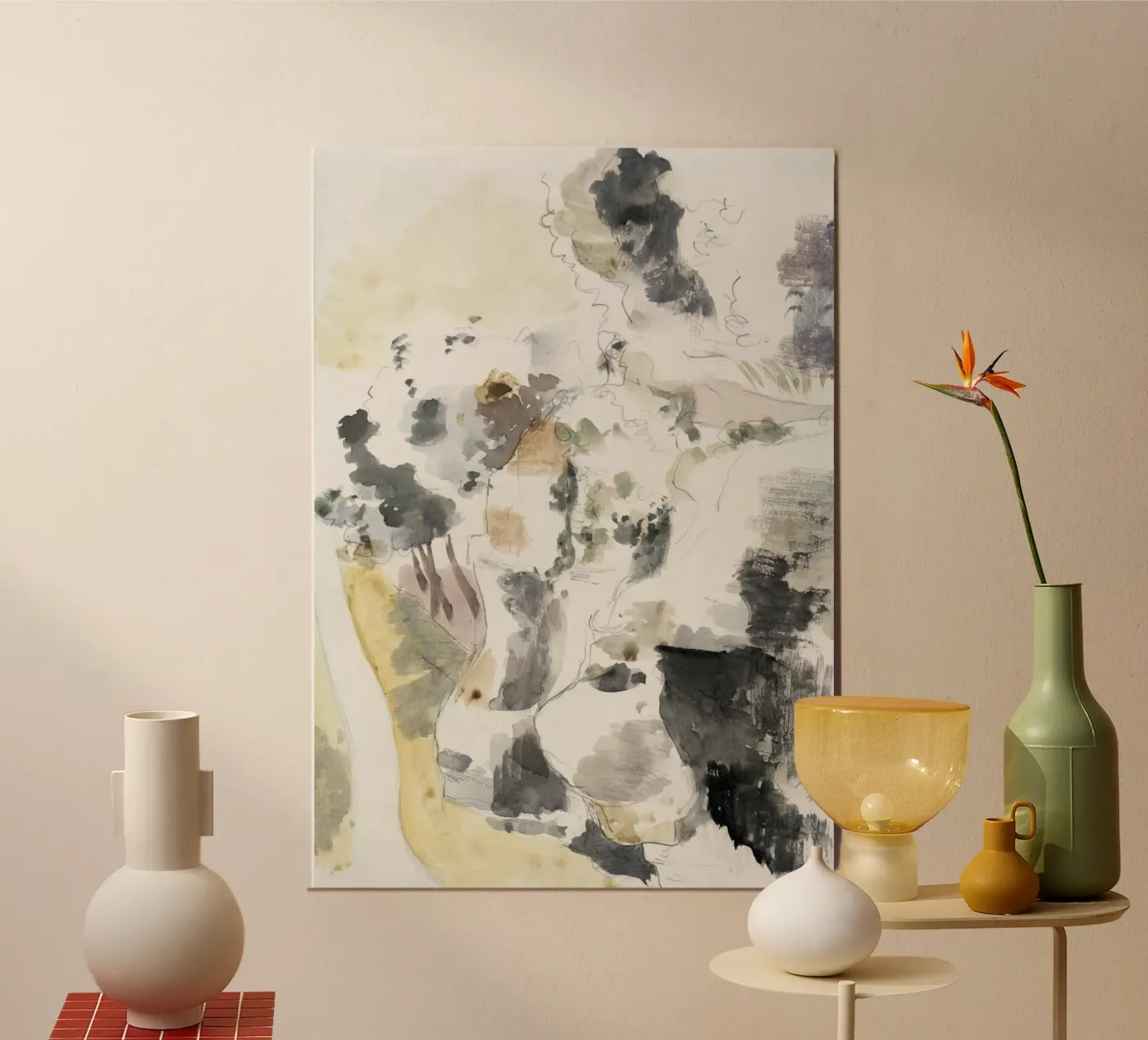 Cliffs abstract poster da vintageshop