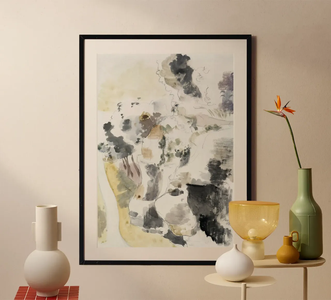 Cliffs abstract poster by vintageshop